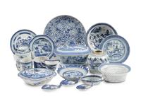 A Large Collection of Canton Export Porcelain Articles