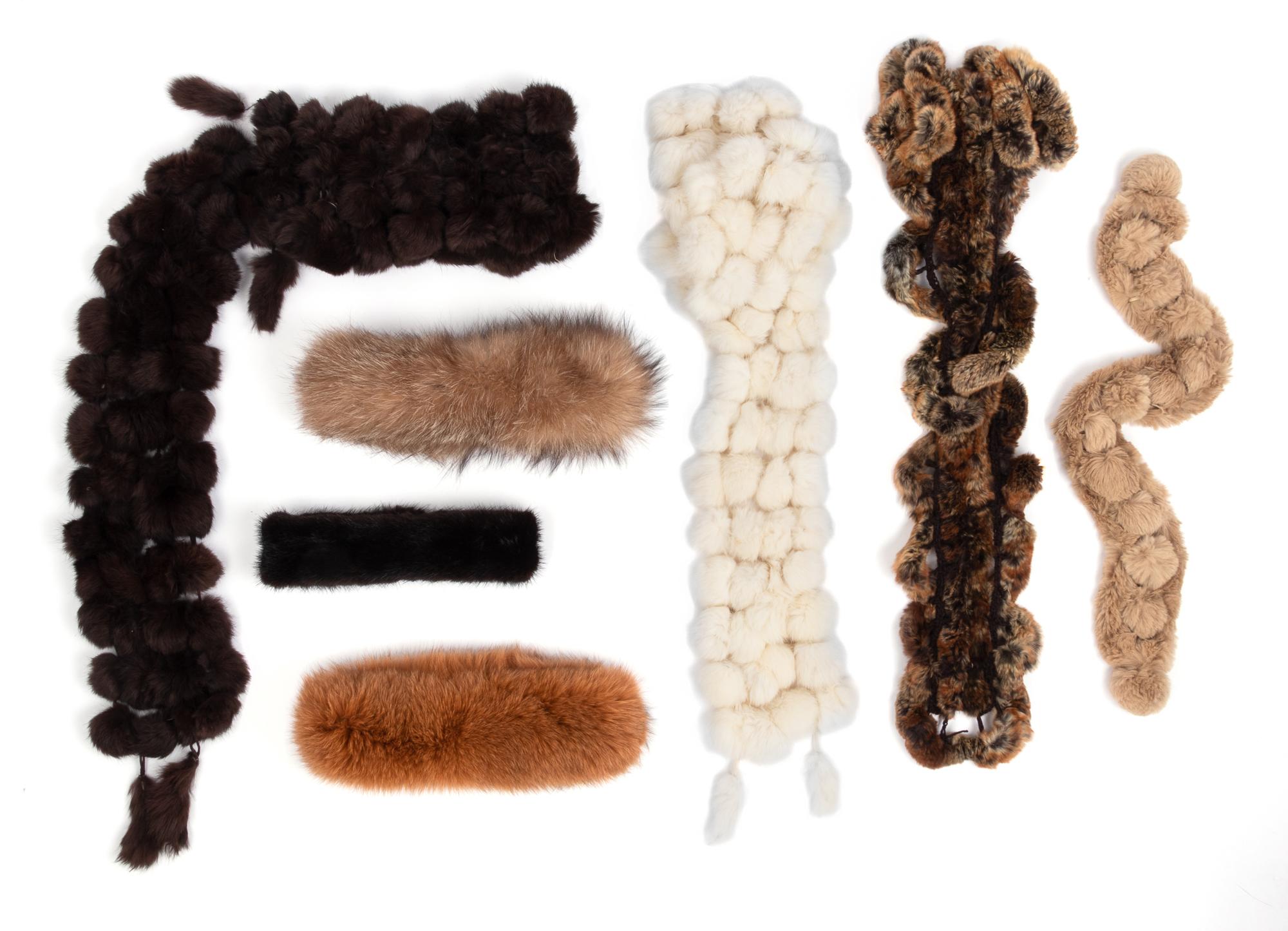 Collection of Fifteen Fur Accessories, 1970-90s