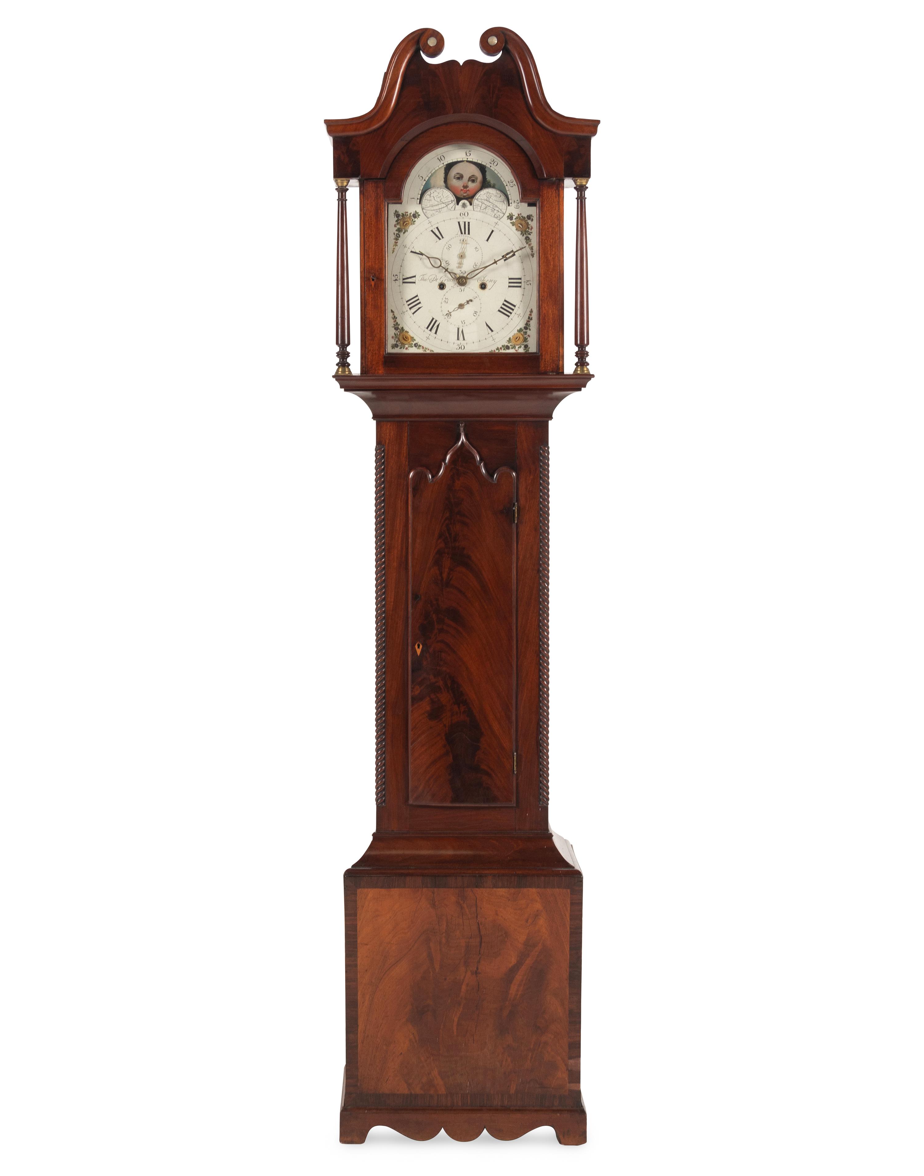 A George IV Mahogany Tall Case Clock