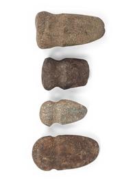 Four Granite Full Groove Axes