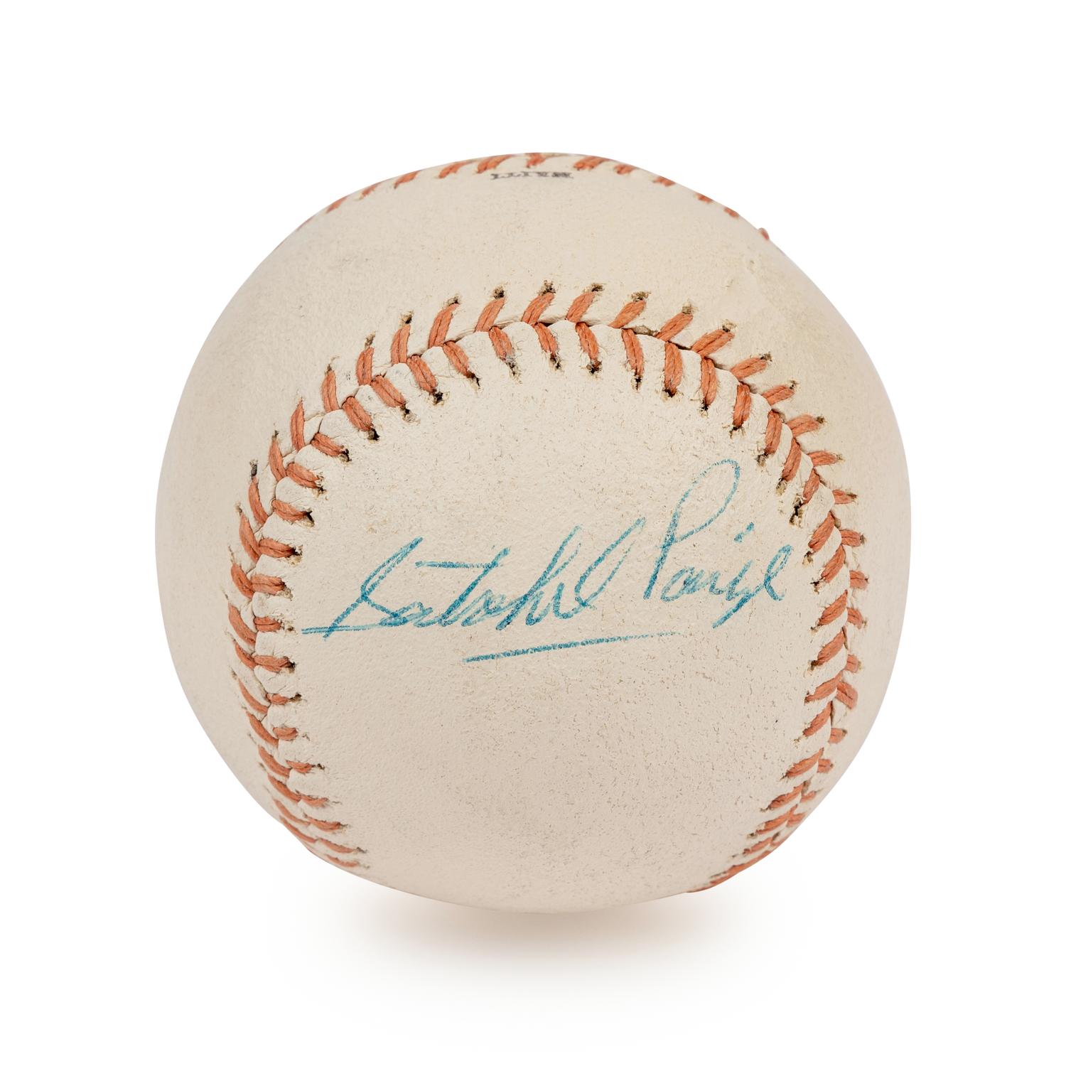 A Satchel Paige Single Signed Autograph Baseball (JSA Certified),