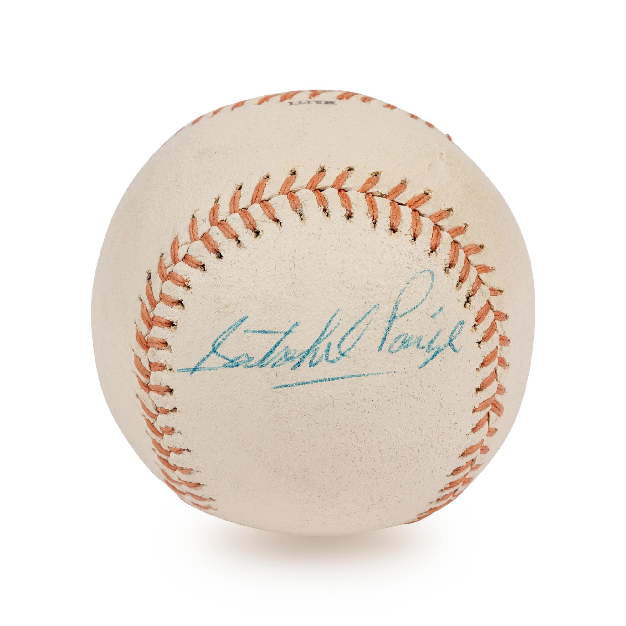 A Satchel Paige Single Signed Autograph Baseball (JSA Certified),