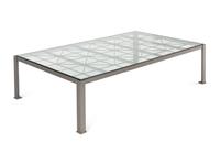 A Contemporary Iron and Glass Low Table