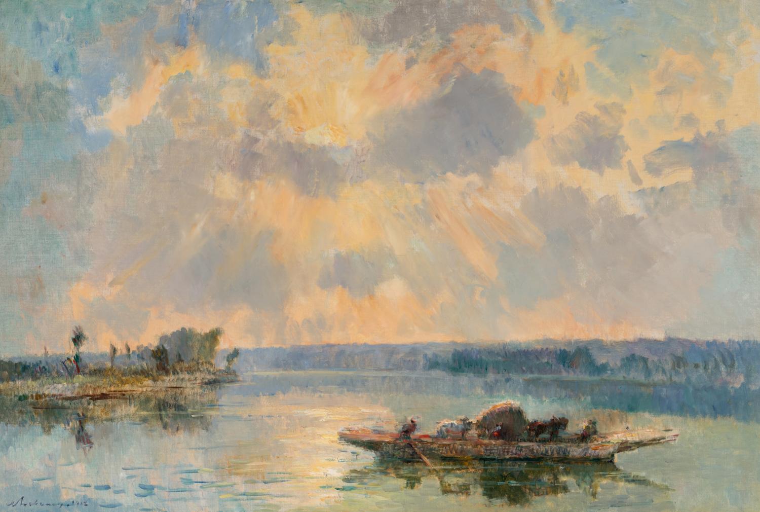 Le Bac de la Bouille, Le Matin, 1912