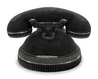 Judith Leiber Collector's Edition Black Rotary Phone Minaudière