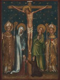 Master of the Little Cologne Passion (German, 15th Century) — Christ on the Cross (The Crucifixion)