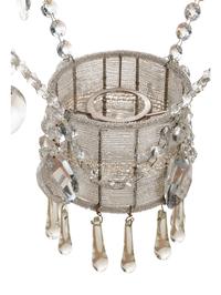 A Beaded and Cut Glass Montgolfier Chandelier