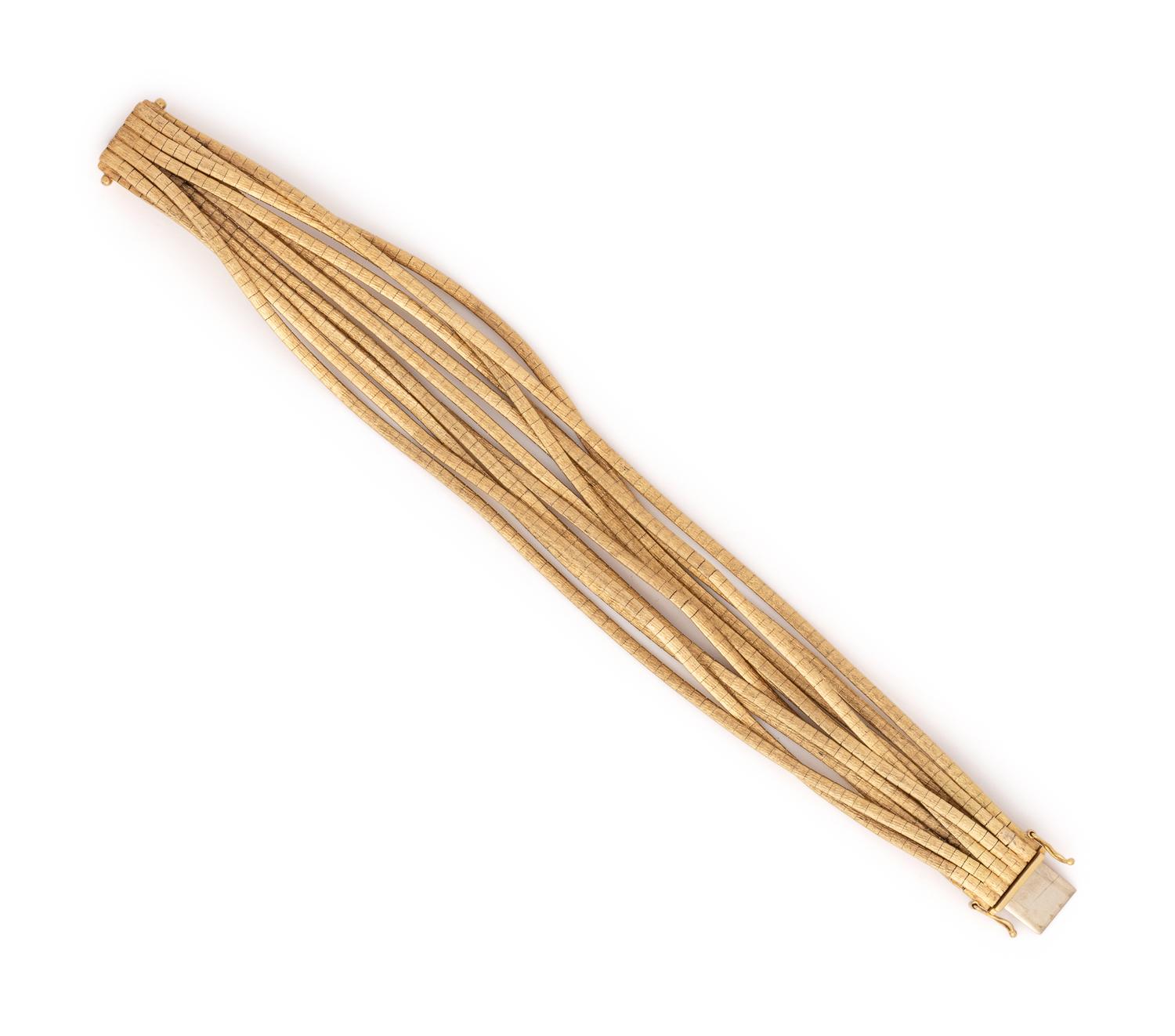 YELLOW GOLD MULTISTRAND BRACELET
