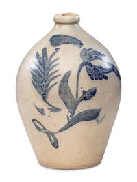 A P. H. Smith Four-Gallon Cobalt Decorated Stoneware Jug