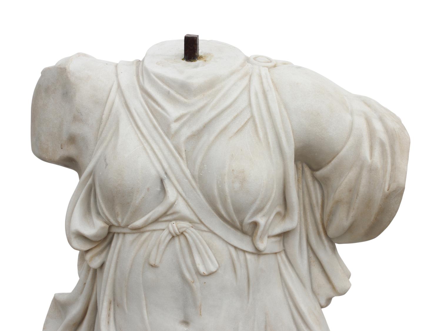 An Italian Marble Torso of a Woman