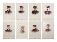 [EARLY PHOTOGRAPHY - OCCUPATIONAL]. A group of 17 cabinet cards of firefighters, most from Schenectady, NY, including: