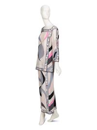 Emilio Pucci, Printed Palazzo Pant Ensemble, 1960's