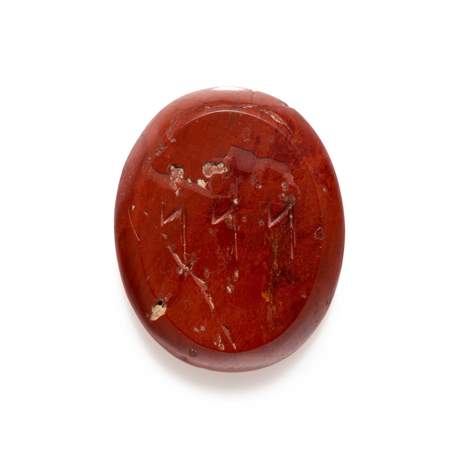 A Roman Red Jasper Double-Sided Gnostic Gem