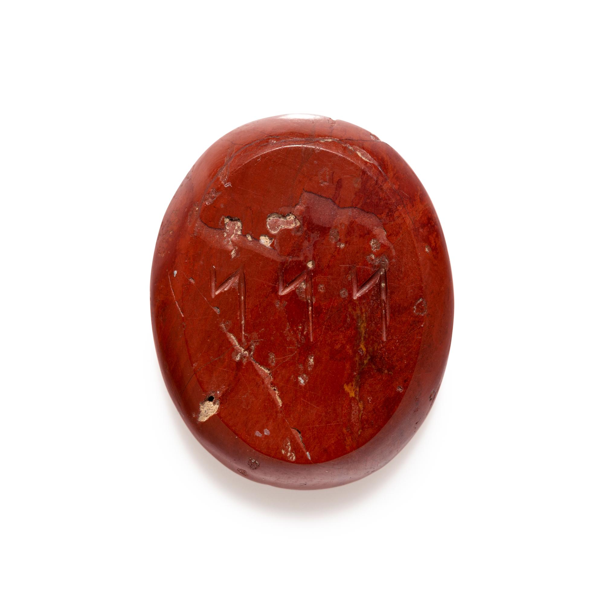 A Roman Red Jasper Double-Sided Gnostic Gem
