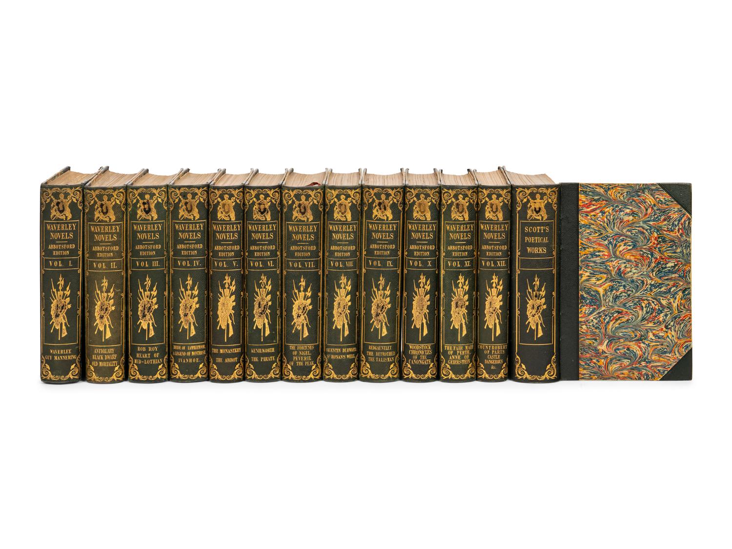 SCOTT, Walter, Sir. The Waverly Novels . -- Poetical Works . Edinburgh: Robert Cadell, 1842.