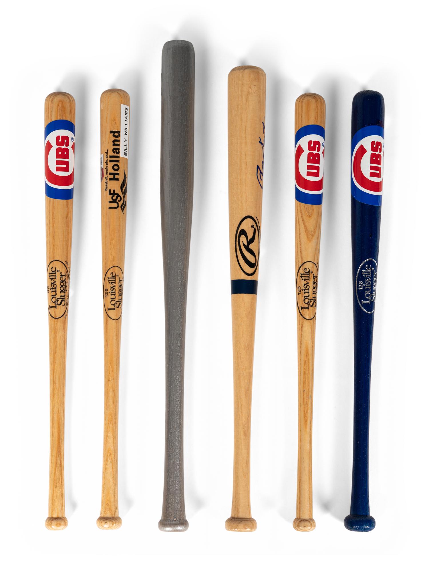 A Group of Six Chicago Baseball Hall of Fame Signed Autograph Mini Bats (Beckett Authentication Services BAS Certified),