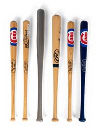 A Group of Six Chicago Baseball Hall of Fame Signed Autograph Mini Bats (Beckett Authentication Services BAS Certified),