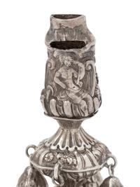 Four Silver Baby Rattles