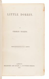 DICKENS, Charles (1812-1870). Little Dorrit . London: Bradbury & Evans, 1857.