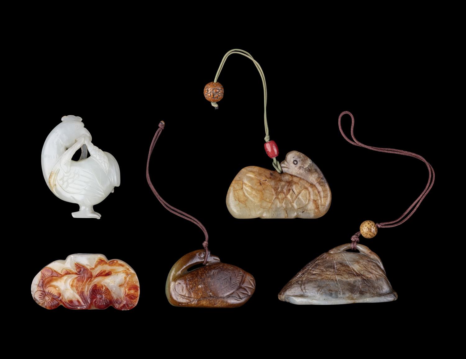 Five Chinese Jade Carvings