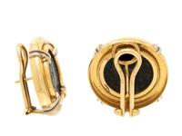 YELLOW GOLD AND COIN EARRINGS