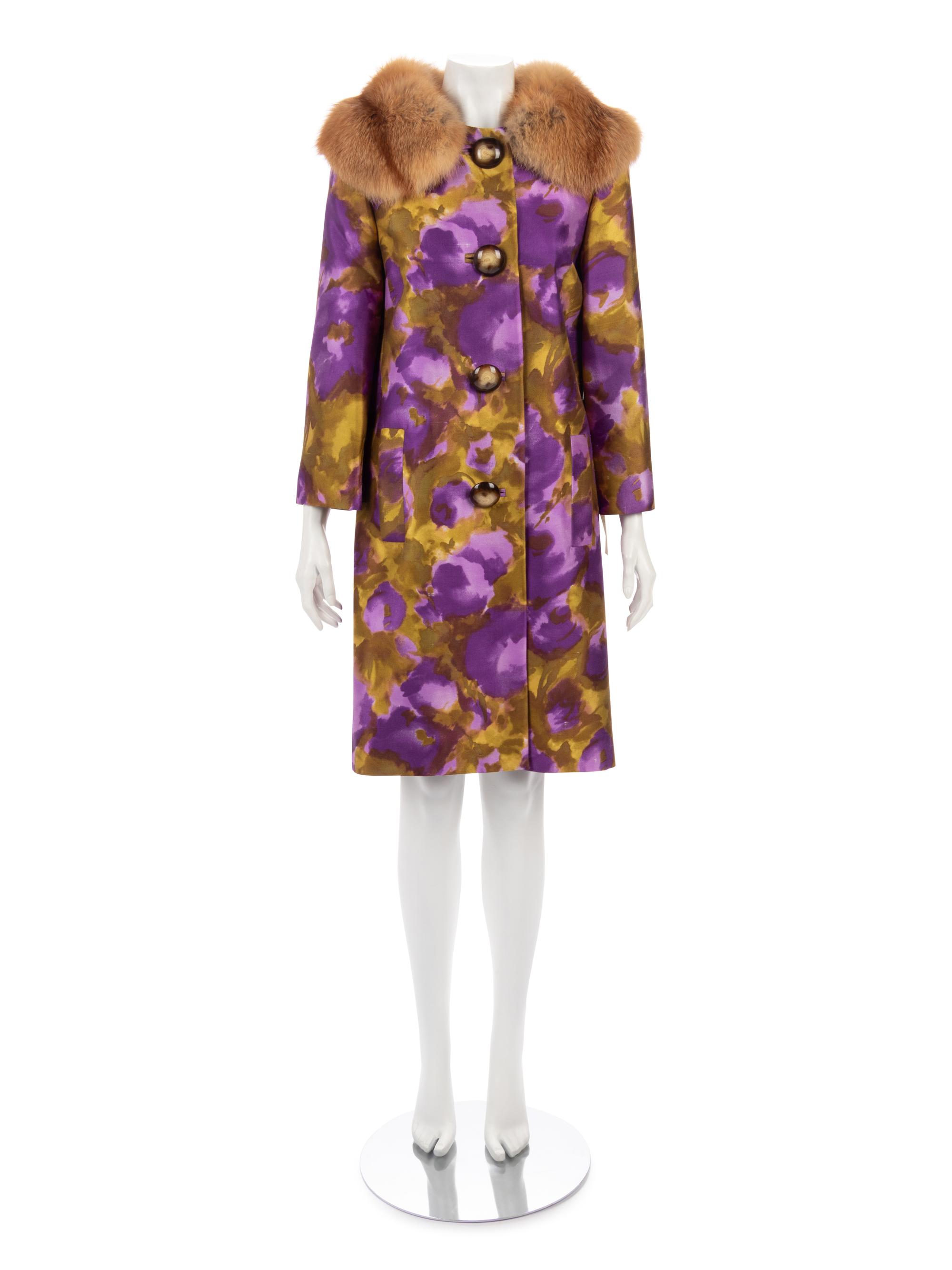 Michael Kors Swing Coat Trimmed with Fox Fur, Fall 2008