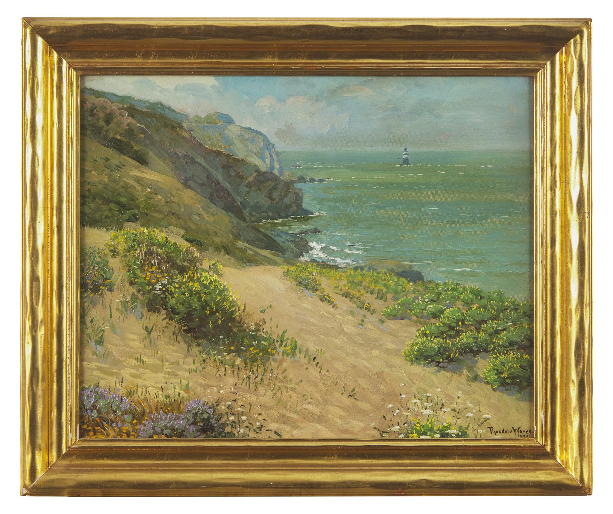 The Ocean Shore of San Francisco and Mile Rock Lighthouse, 1924
