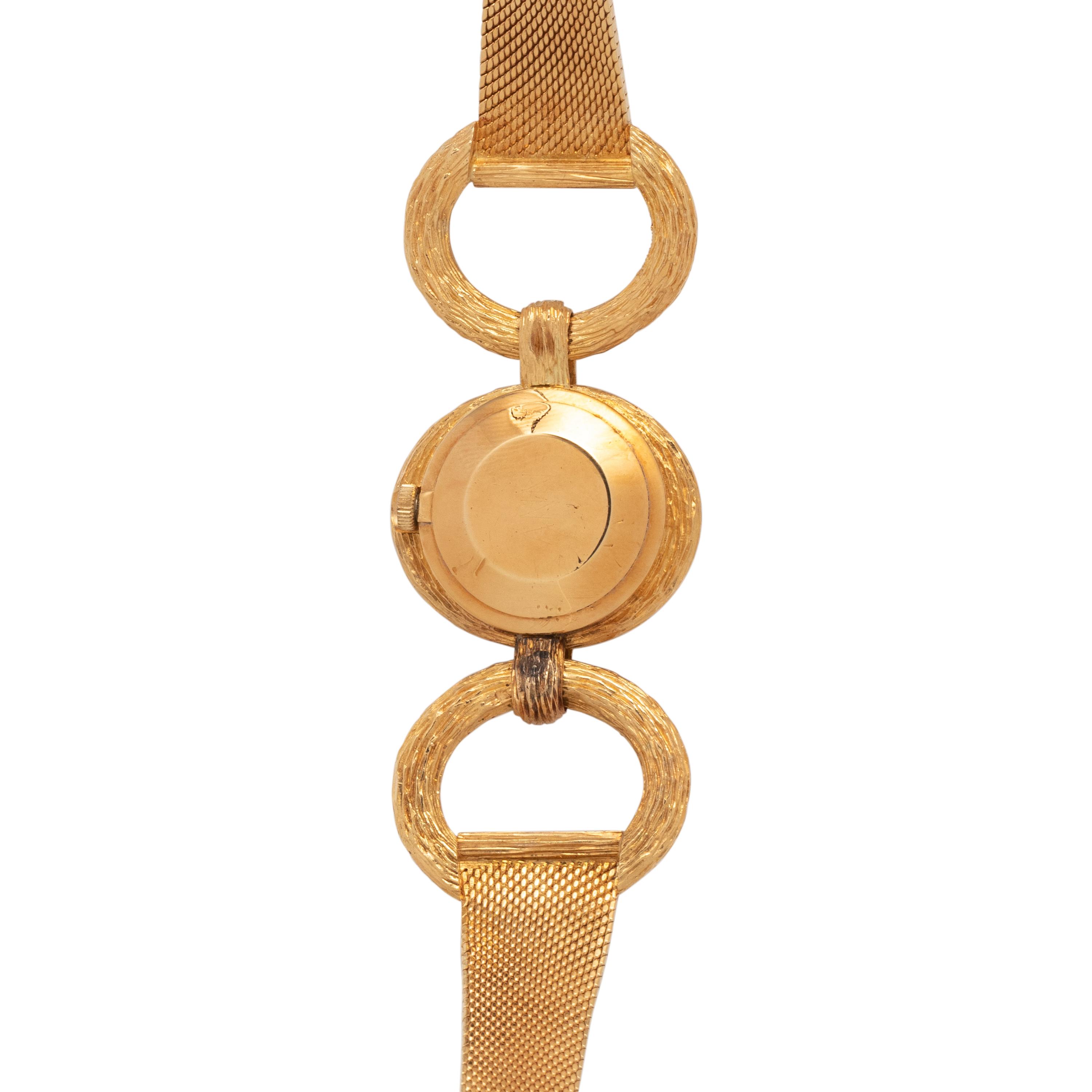 OMEGA, 18K YELLOW GOLD AND TIGER'S EYE WATCH