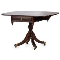 A New York Federal Style Mahogany Drop Leaf Table