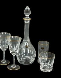 A Saint-Louis Glass Stemware Service