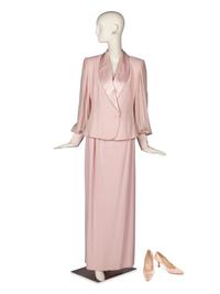 Rizik Brothers Suit, Manolo Blahnik Pumps, and Collection of Costume Jewelry