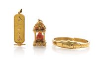 A Collection of Yellow Gold Jewelry, 27.10 dwts.