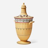 A Wedgwood Cane Jasperware Genius Collection Bough Pot UK, late 20th century