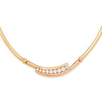 YELLOW GOLD AND DIAMOND NECKLACE
