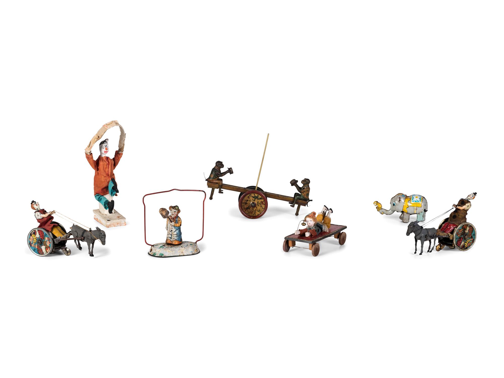 Seven Circus and Clown Toys