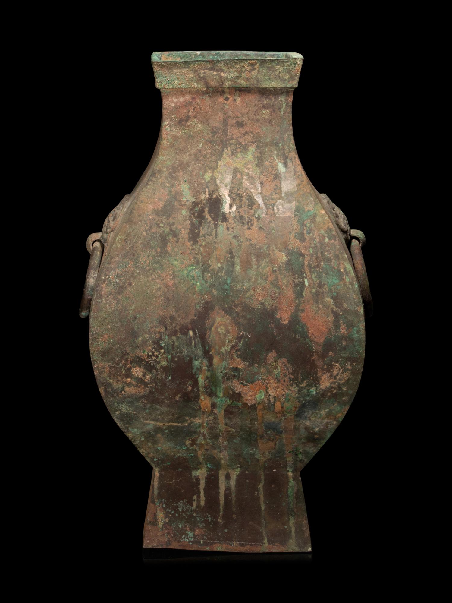 A Bronze Fanghu Vase