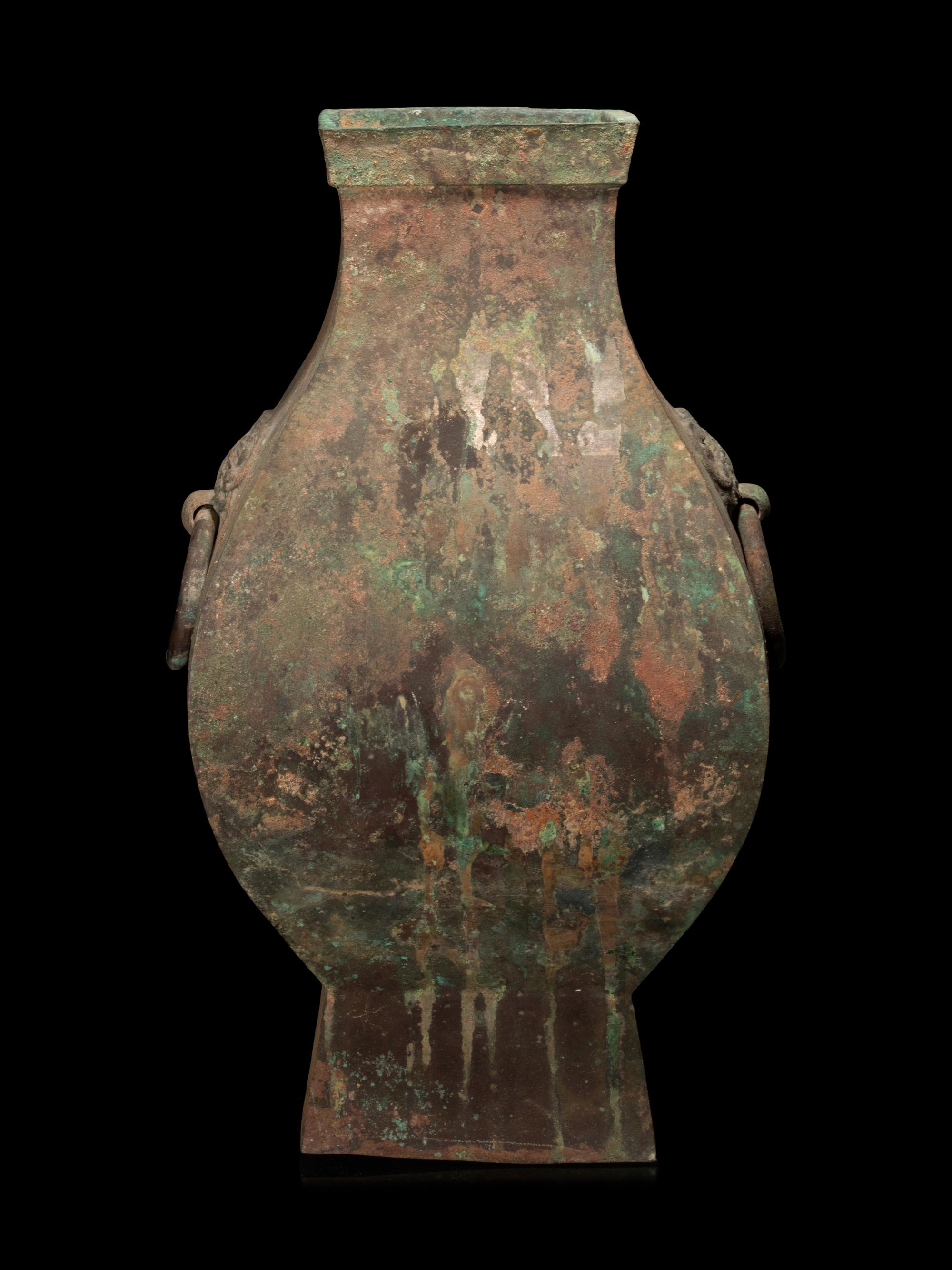A Bronze Fanghu Vase