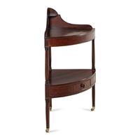A George III Mahogany Corner Wash Stand