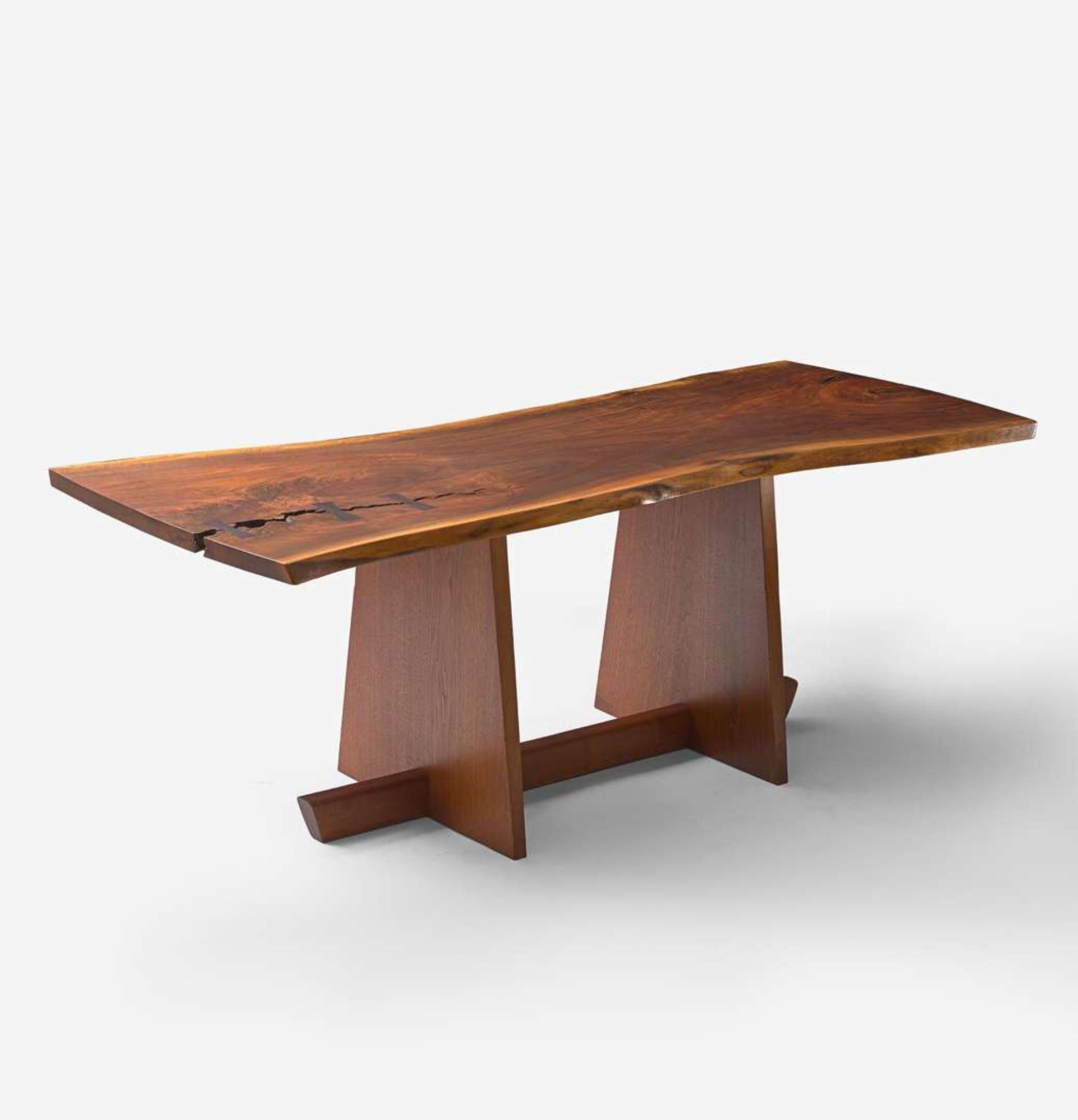 George Nakashima (American, 1905-1990) Fine "Minguren" Dining Table, New Hope, Pennsylvania, 1982