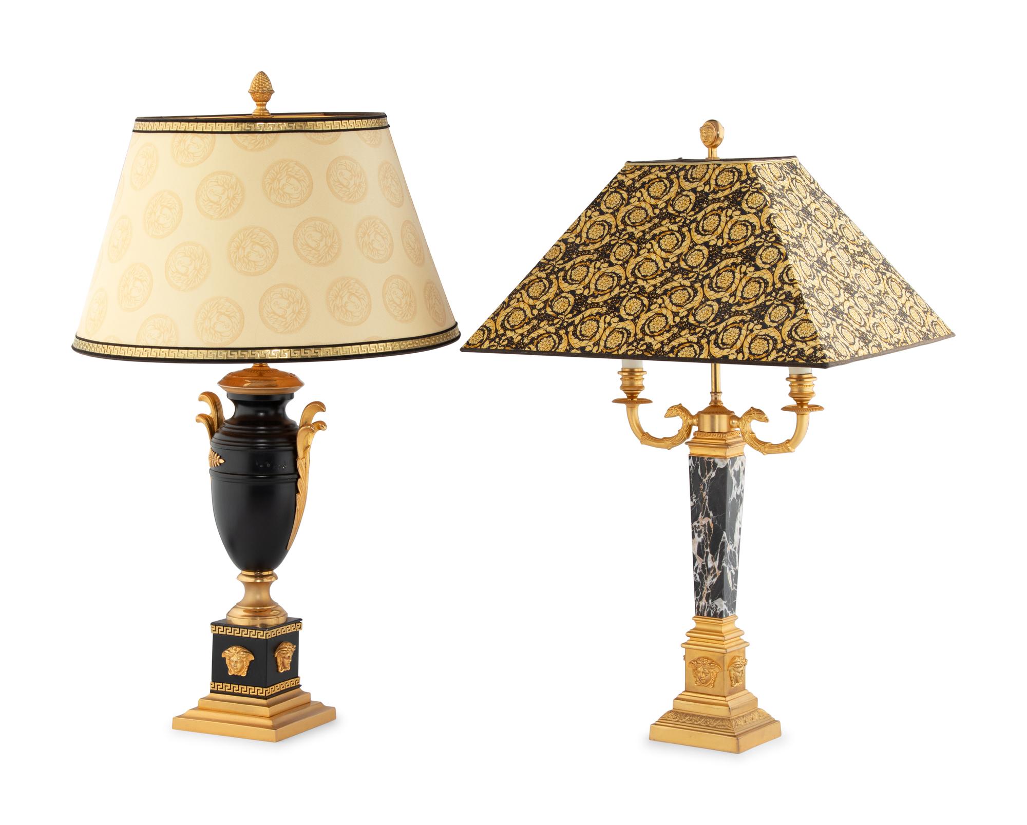 Two Versace Table Lamps