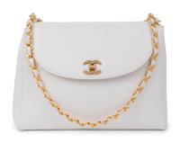 Chanel White Caviar Leather Bag, 1989-91
