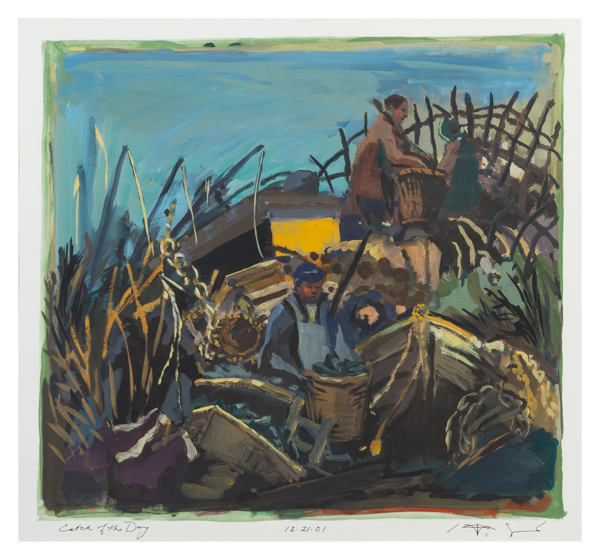 Robert Barnes, (American, b. 1934), Catch of the Day, 2001