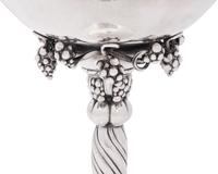 A Group of Two Georg Jensen Silver Grapevine Tazze