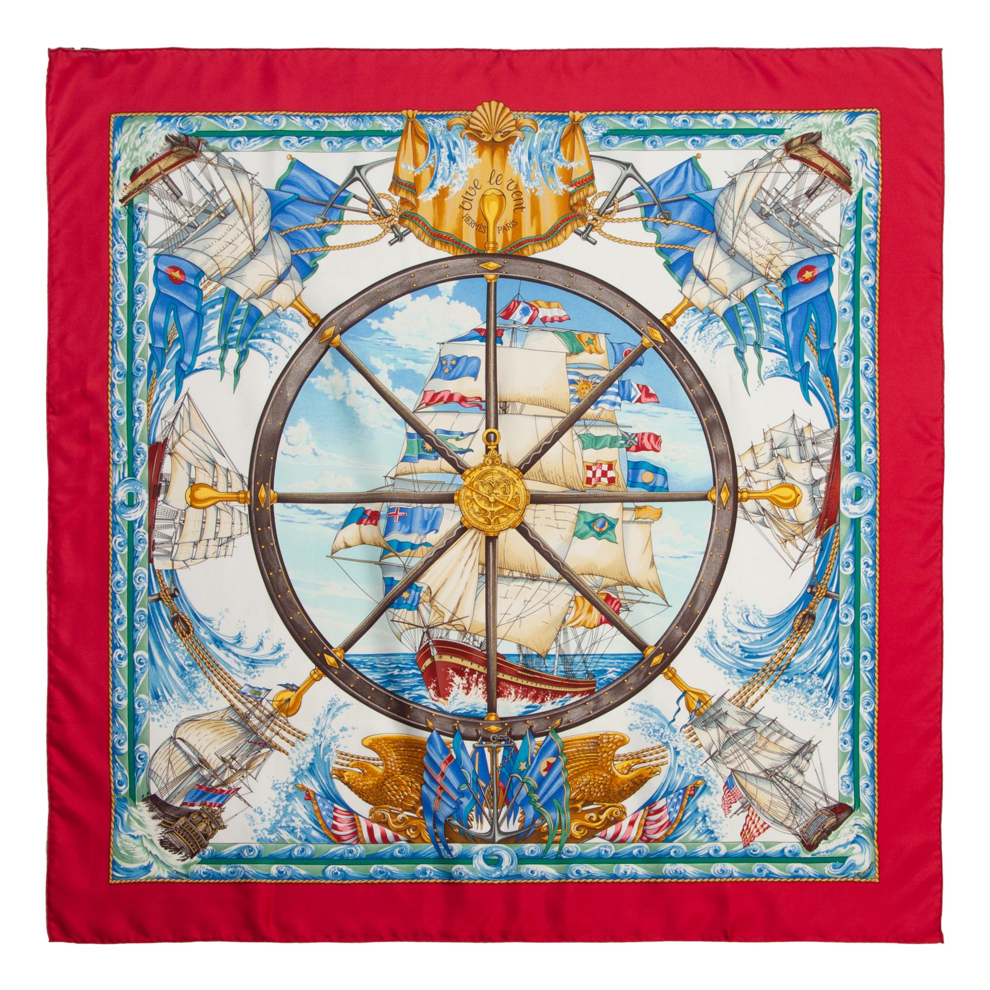 Three Hermès 90cm Silk Scarves