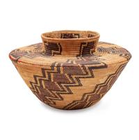 Yokut Polychrome Bottleneck Basket