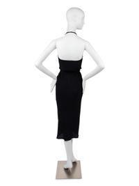 Halston Black Halter Dress, 1970s