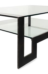 A John Boone Steel and Glass Low Table
