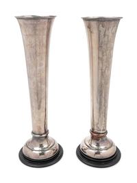 A Pair of Silver-Plate Loving Cups