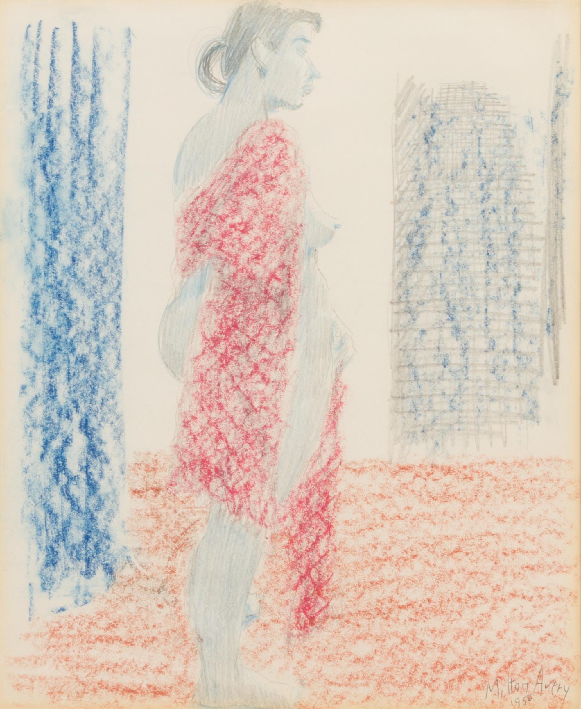 Milton Avery, (American, 1885-1965), Red Shawl, 1956