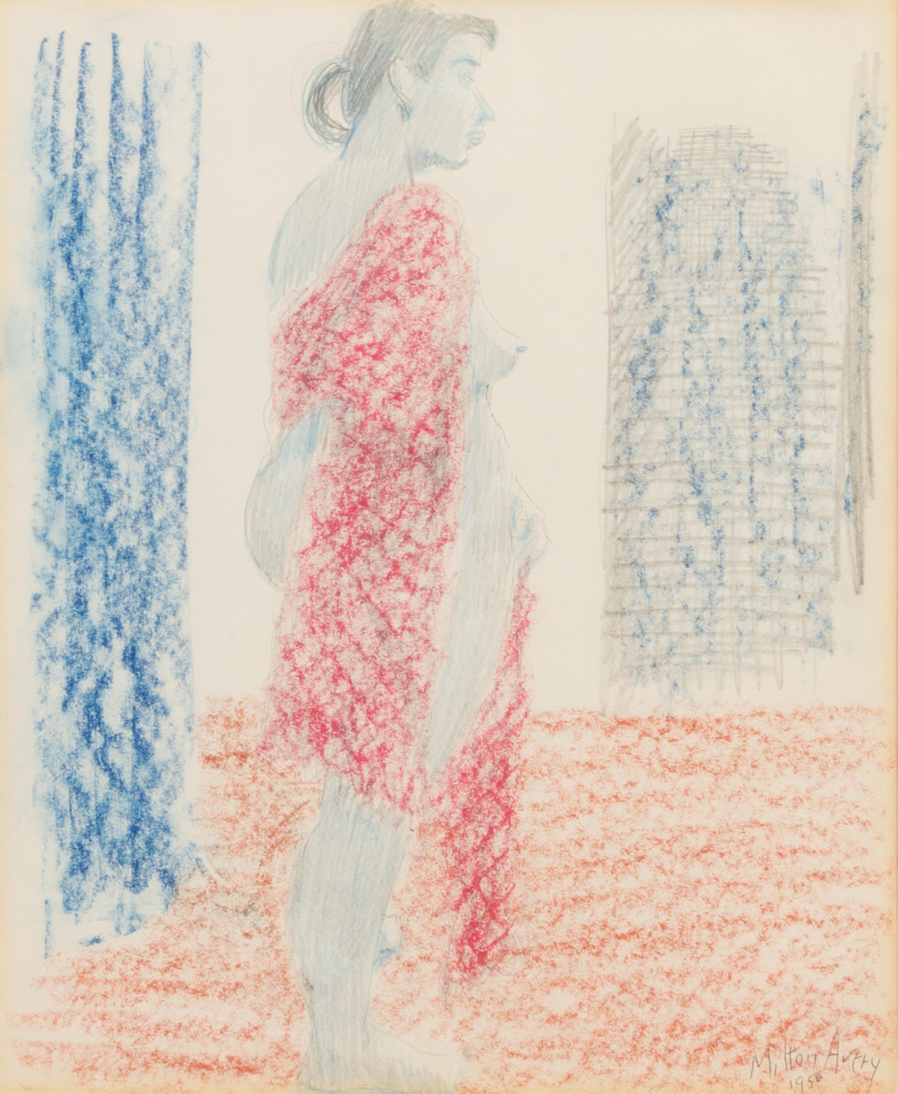 Milton Avery, (American, 1885-1965), Red Shawl, 1956